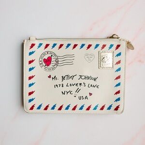 Betsey Johnson love letter mail purse